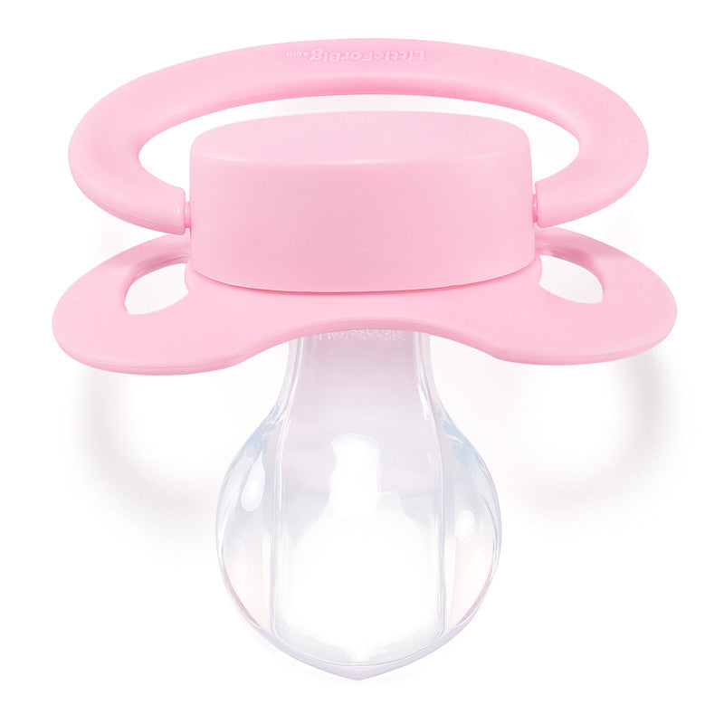 LittleForBig大人用おしゃぶり 新型2代 組み合わせ可 無地 ピンク3点セット P88-S303