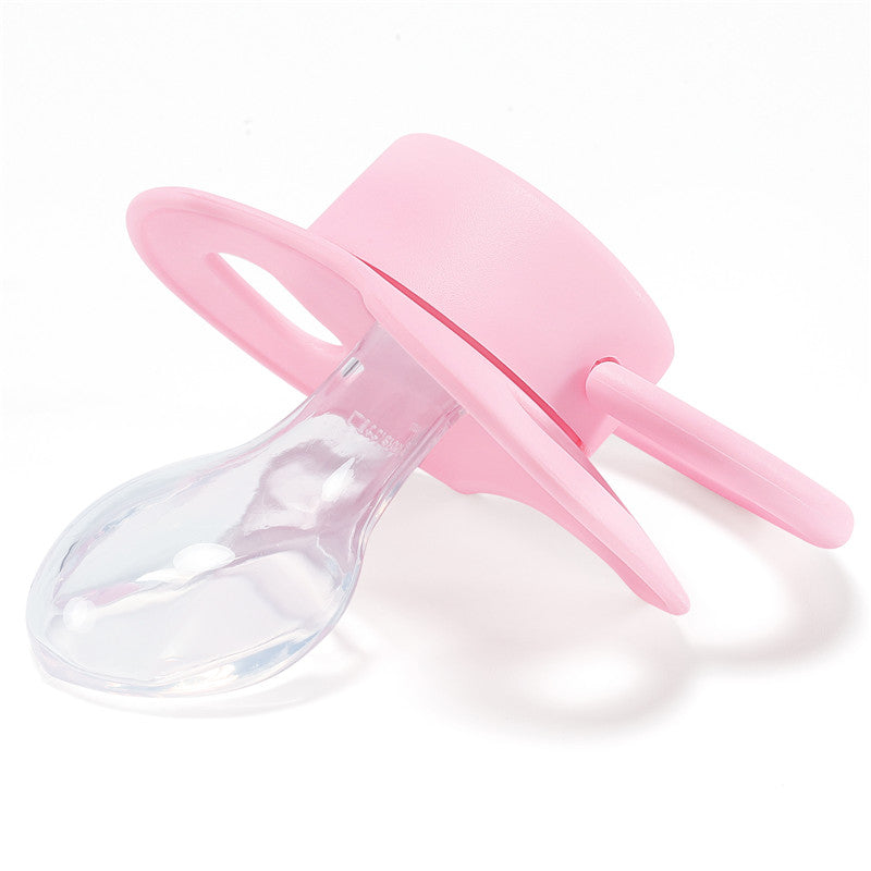 LittleForBig大人用おしゃぶり 新型2代 組み合わせ可 無地 ピンク3点セット P88-S303