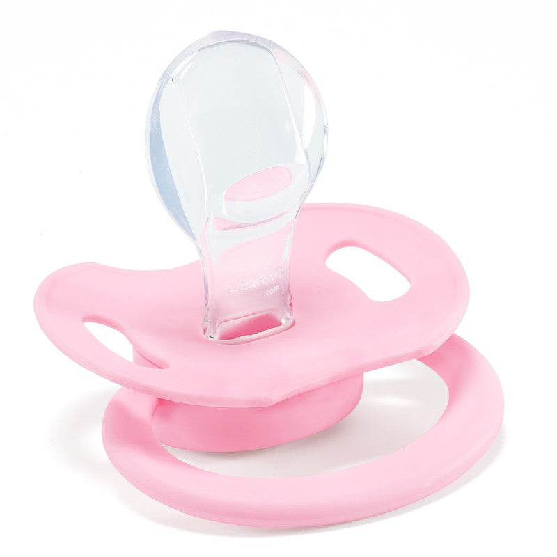 LittleForBig大人用おしゃぶり 新型2代 組み合わせ可 無地 ピンク3点セット P88-S303