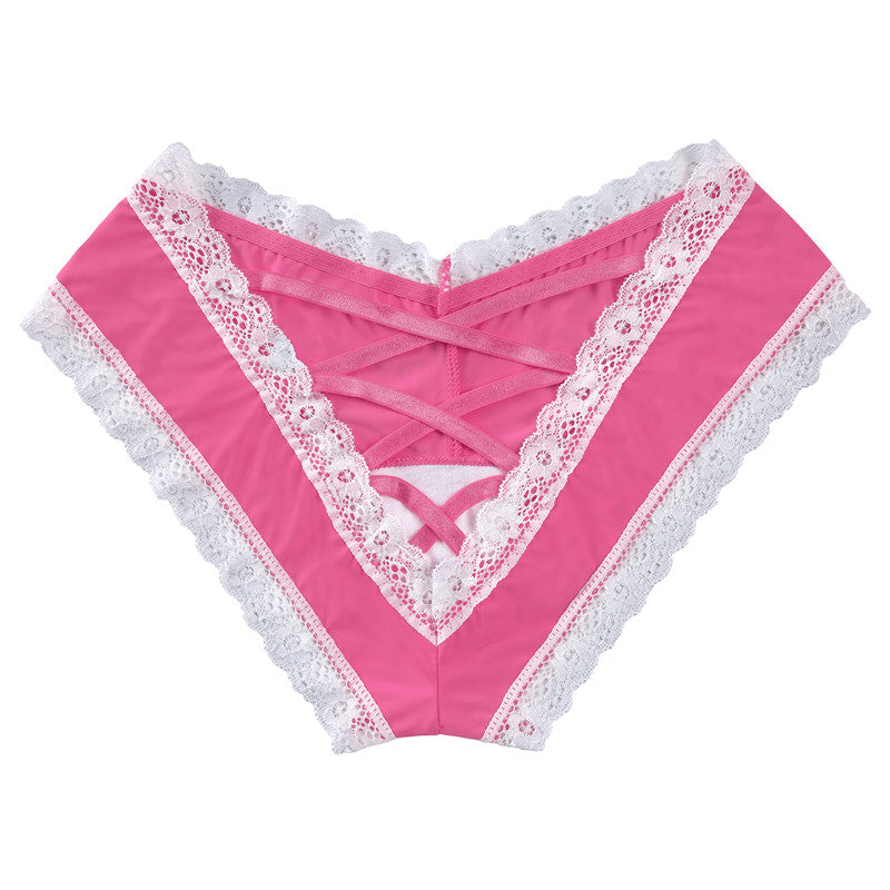 LittleForBig 綿パンティー【シシー】レディース下着 クロスストラップ UP216P