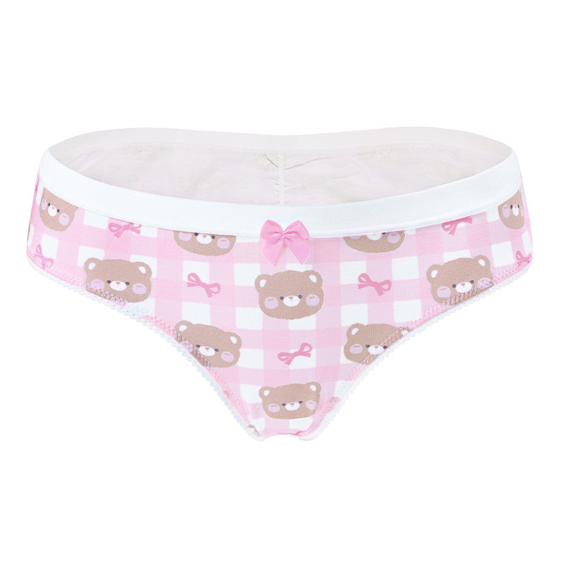 LittleForBig 綿パンティー【ベビーベア】レディース下着 4枚セット UP217-S401