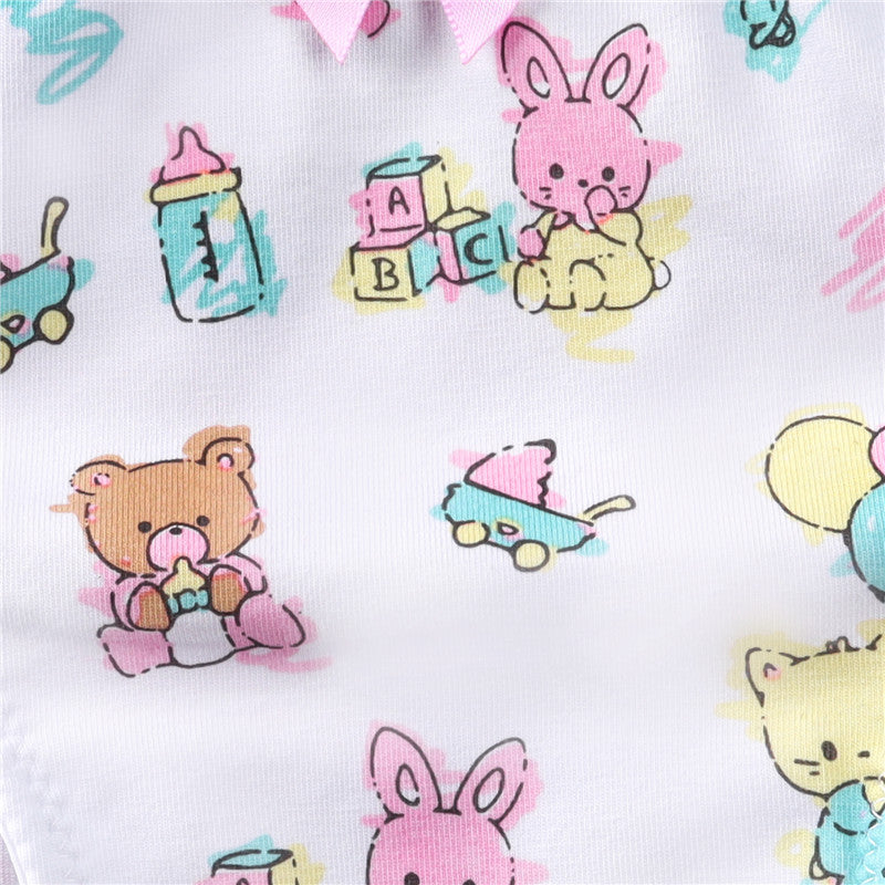 LittleForBig女子綿パンティー【ベビーキューティーズ】 蝶結び 下着 4枚セットUP223-S401