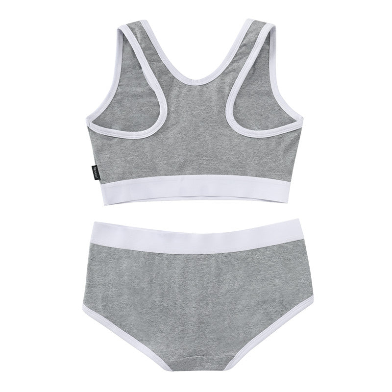 LittleForBig女子ブラレット2点セット【ゲーマーガール】上下セット グレーUT245