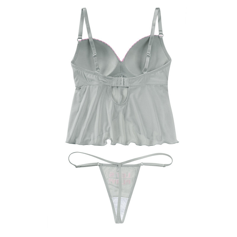 LittleForBigランジェリーセット【ゲーマーガール】メッシュタンクトップとTバック UT251