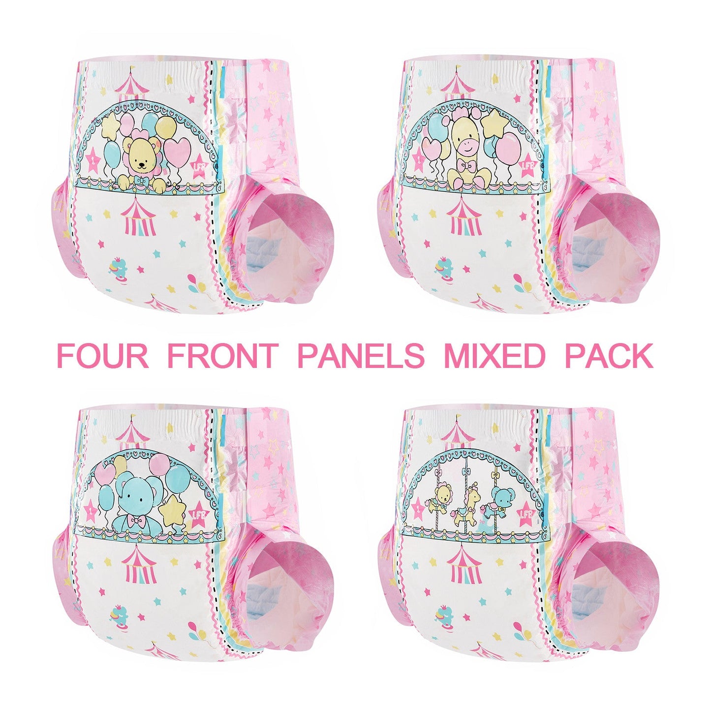 LittleForBig大人用おむつ 4パックセット【小さなサーカス】D25