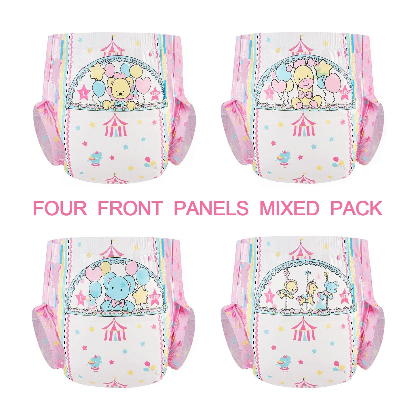 LittleForBig大人用おむつ 4パックセット【小さなサーカス】D25