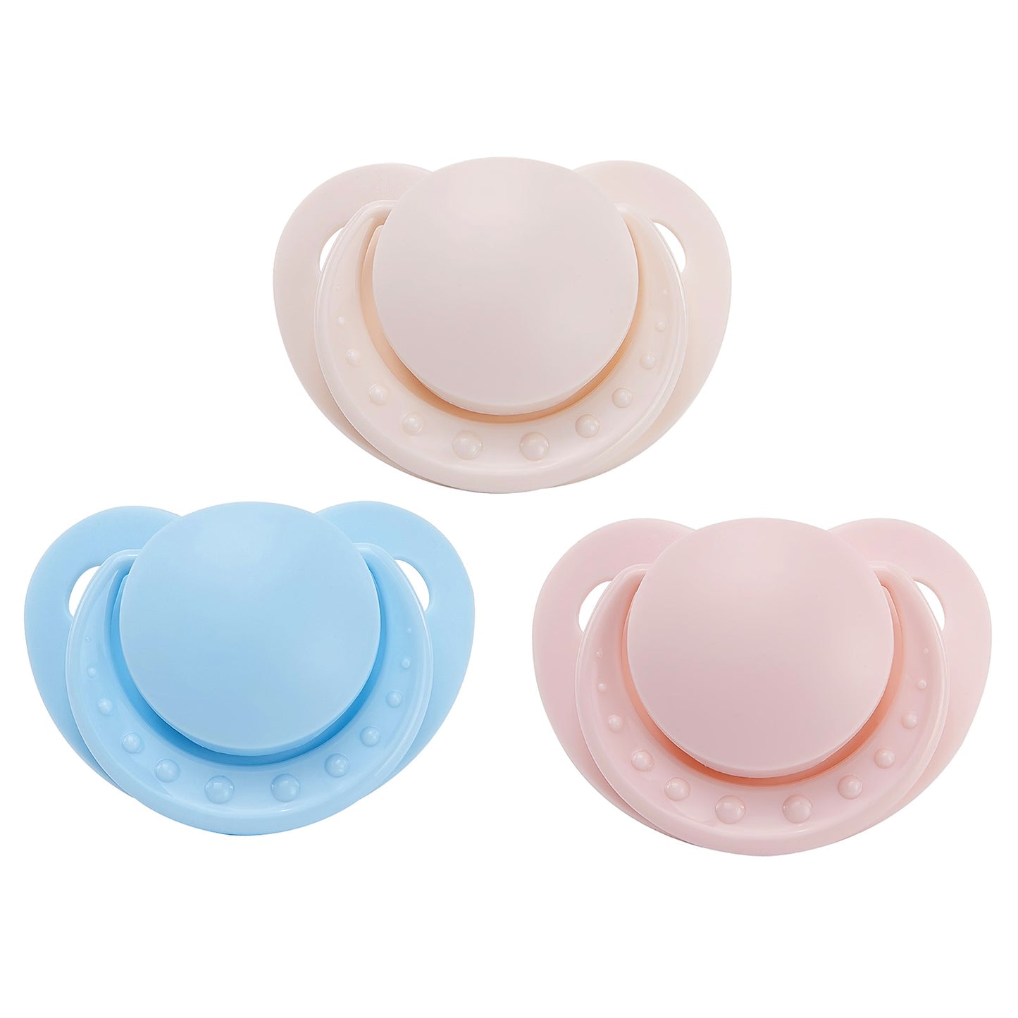 LittleForBig 大人用おしゃぶり ハート型 ドット付 3個セットP01-S301