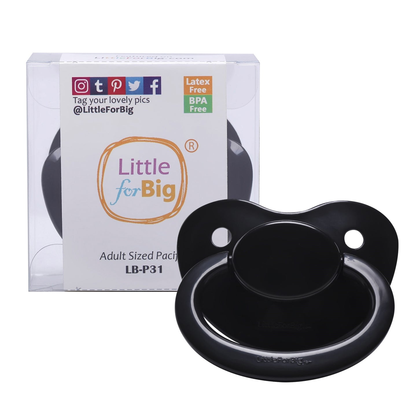 LittleForBig 大人用おしゃぶり P31-Black