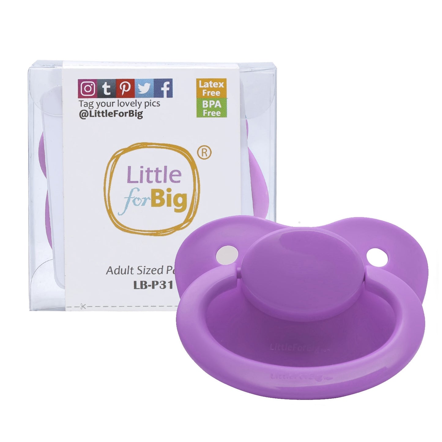 LittleForBig 大人用おしゃぶり P31-LightPurple