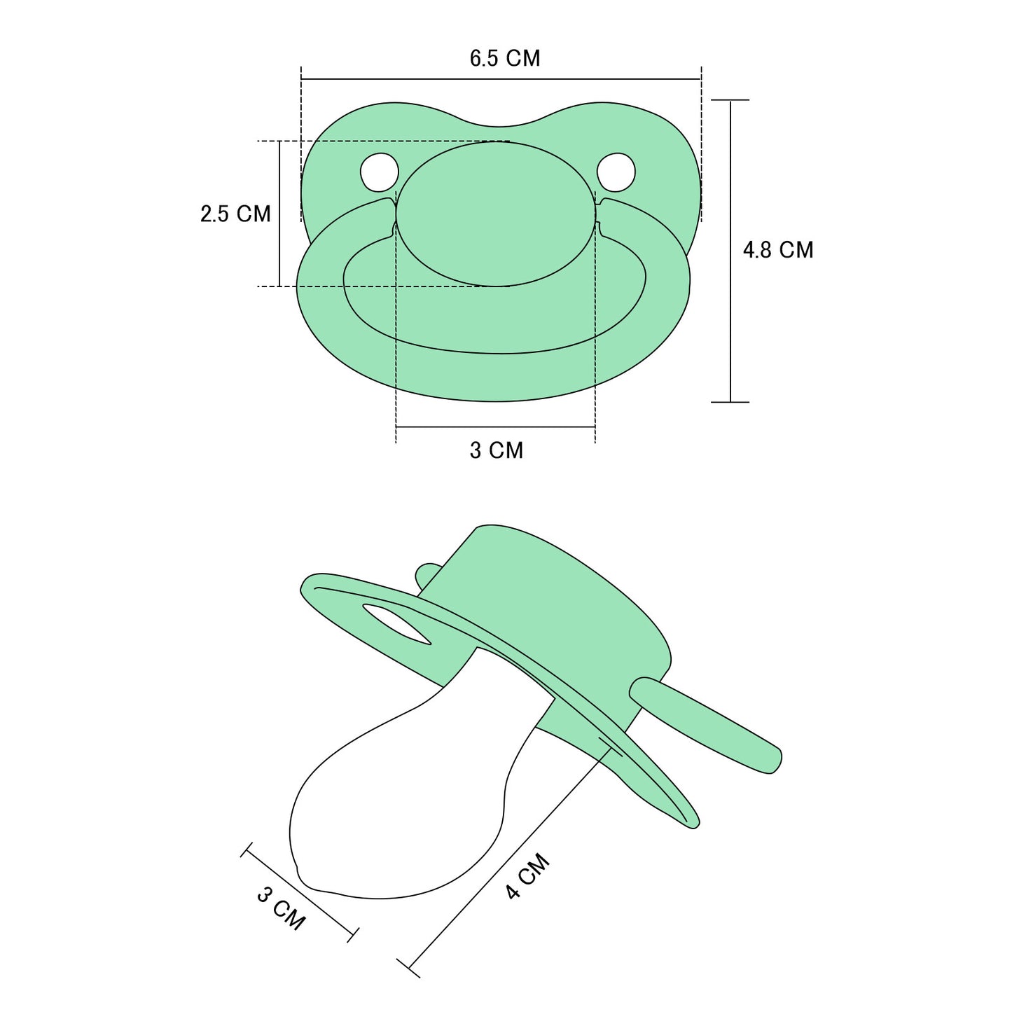LittleForBig 大人用おしゃぶり P31-MintGreen