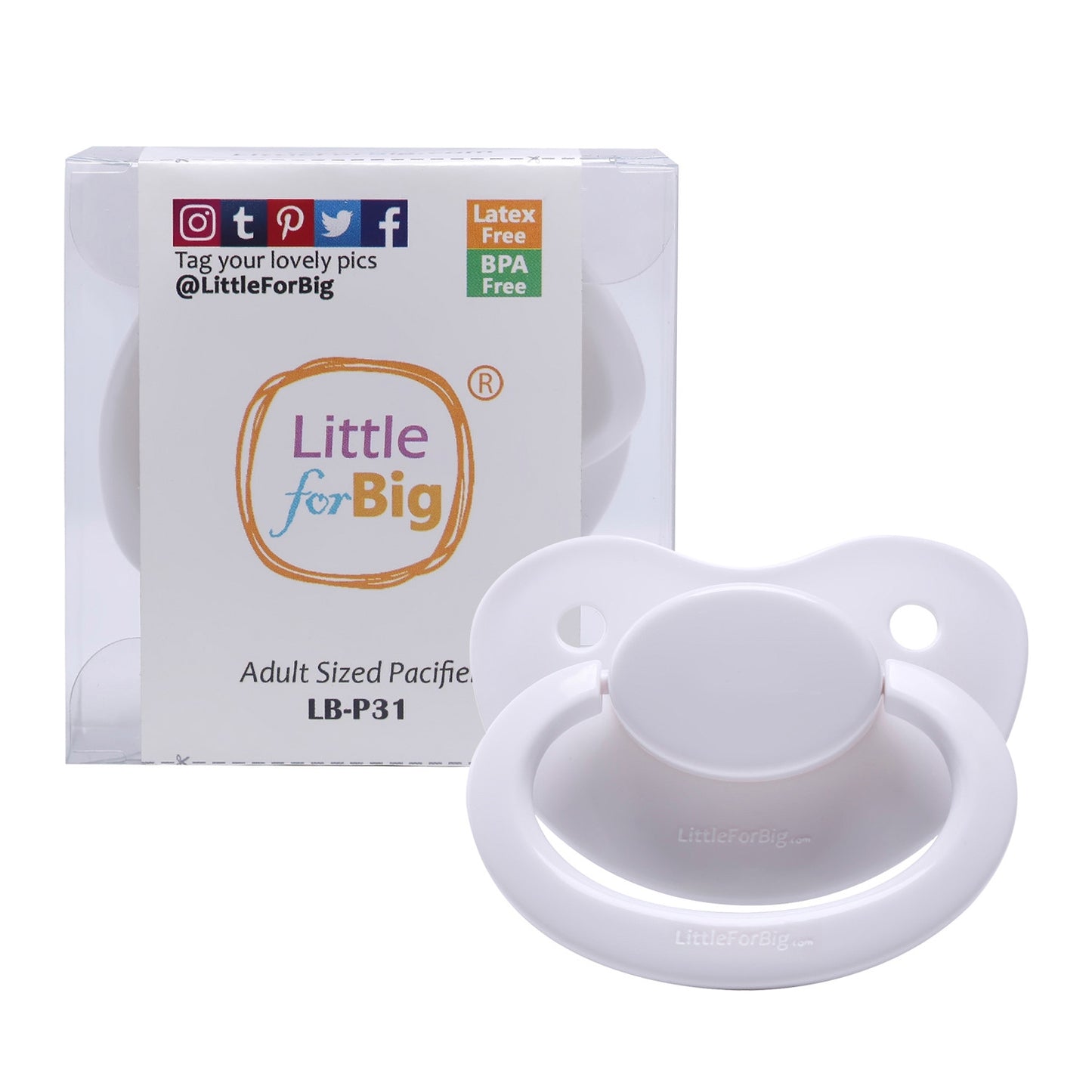 LittleForBig 大人用おしゃぶり P31-White