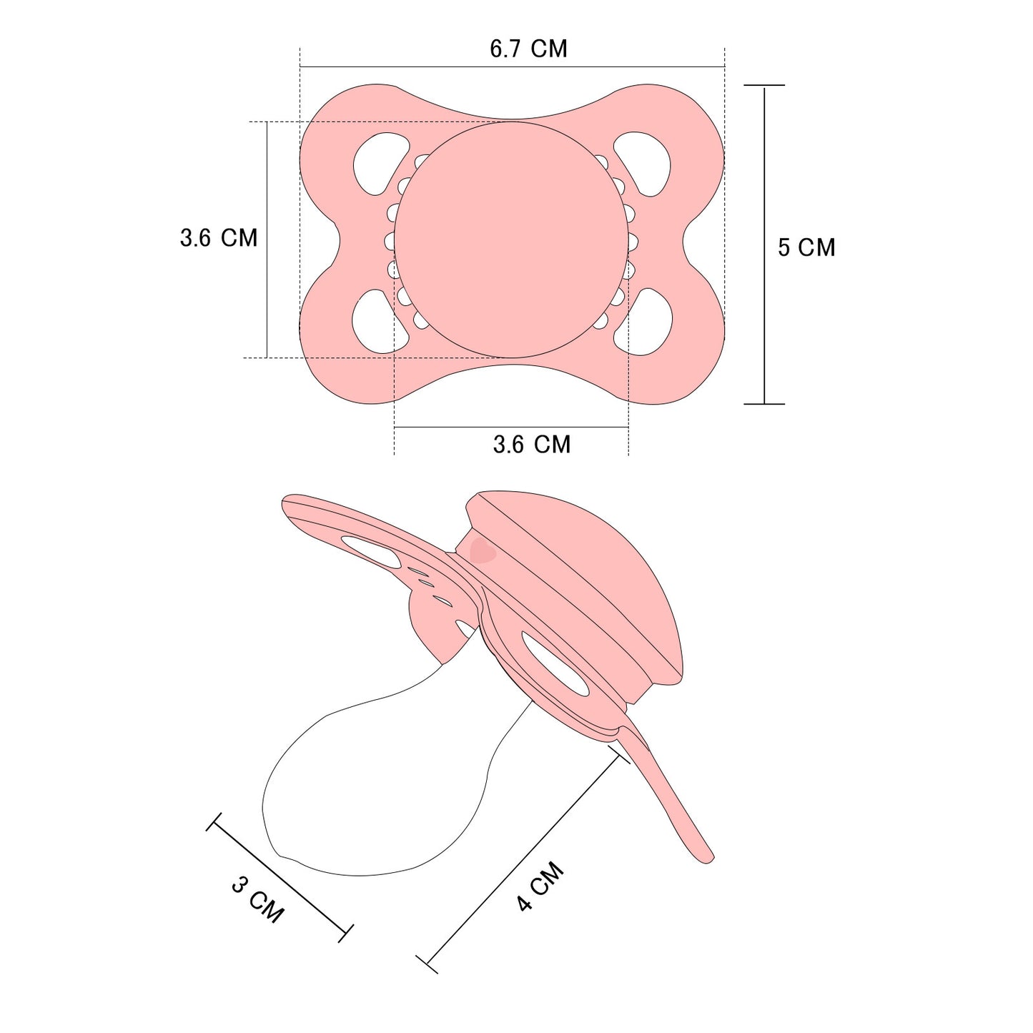 LittleForBig 大人用おしゃぶり 3代目 蓋付 P89-Pink