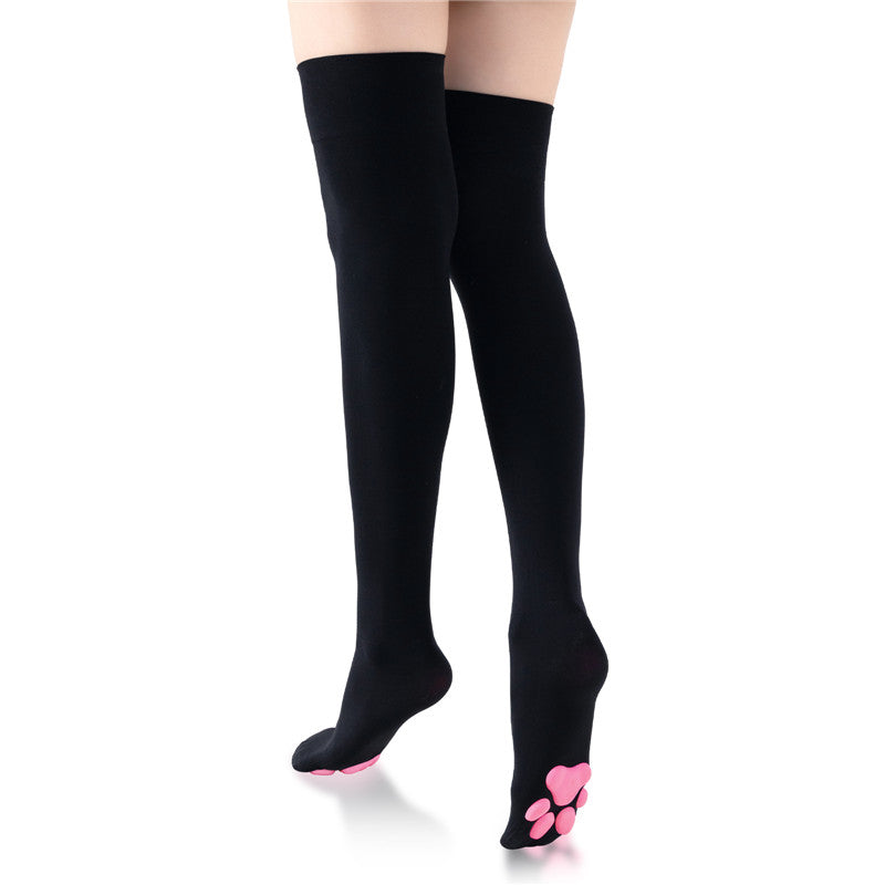 LittleForBigストッキング【激かわ 夜光猫の肉球ソックス】