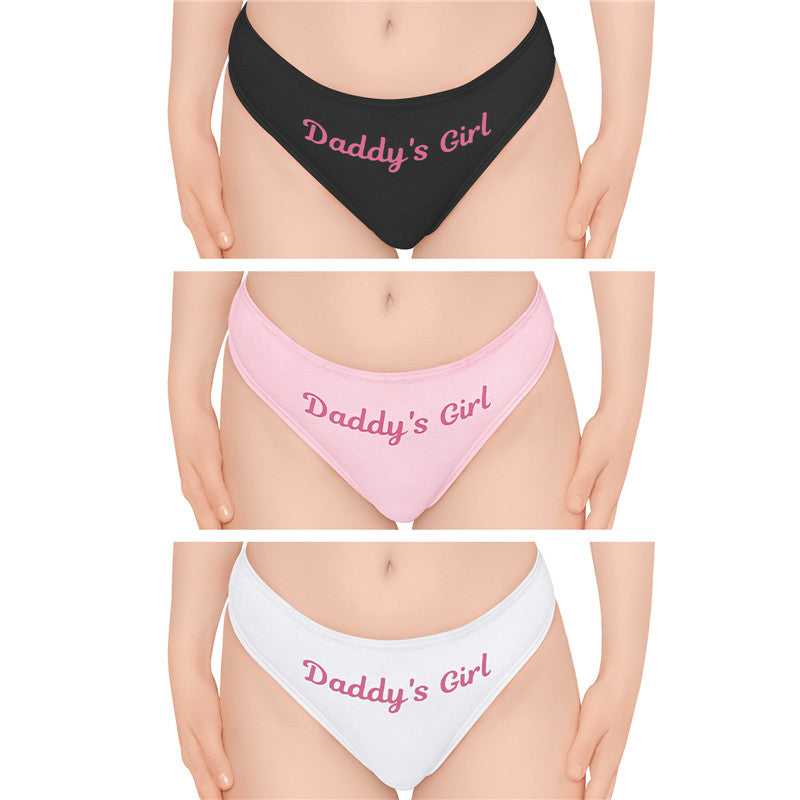 Littleforbigレディース 3色綿パンティー【よき子】Tバック 3枚セット UP205-S301