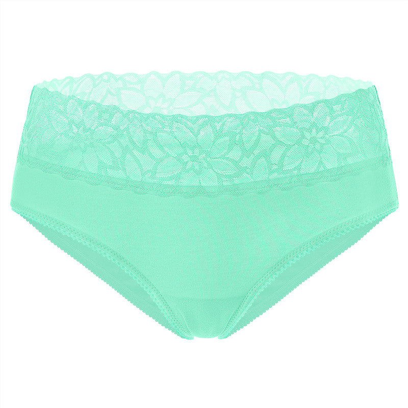 LittleForBig綿パンティー【レース ハイウェスト】5枚セットUP209-S501
