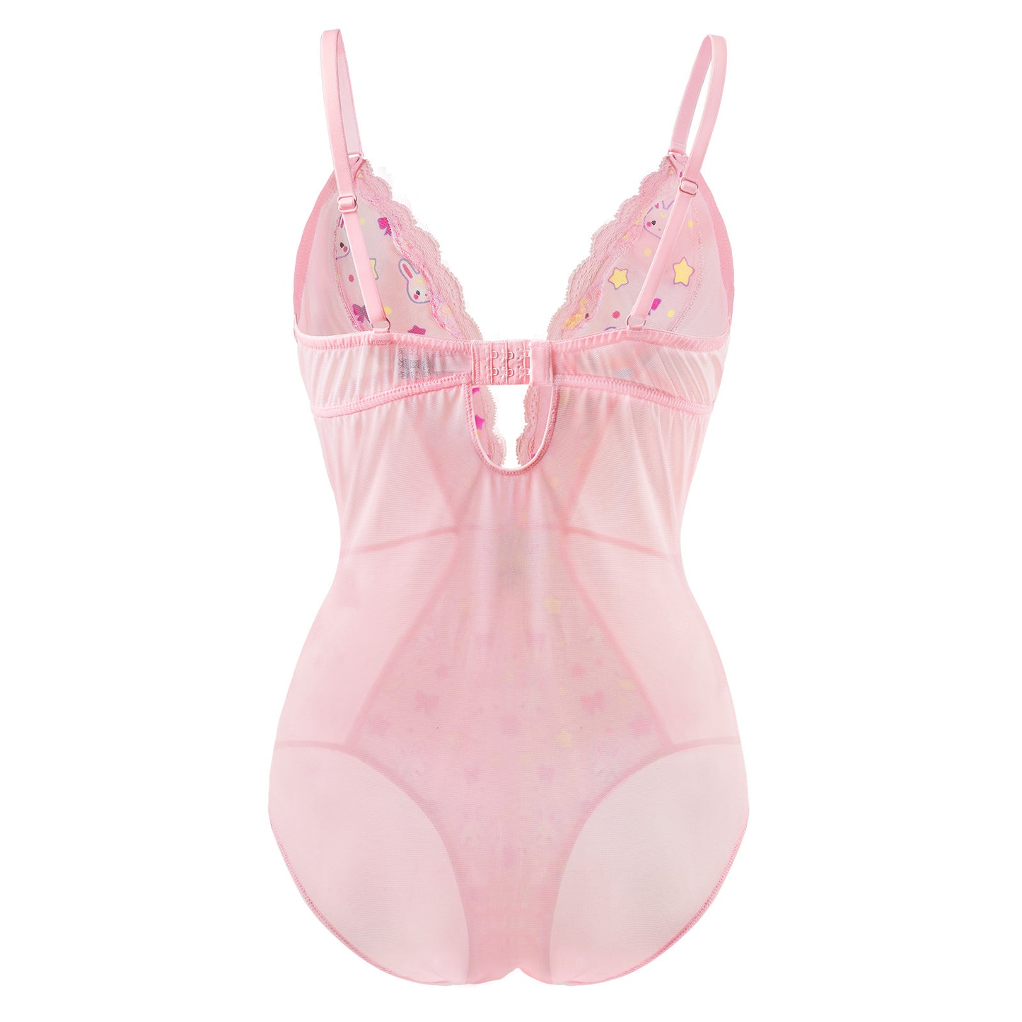 LittleForBig大人用ロンパース【うさぎ月 柄】UT227