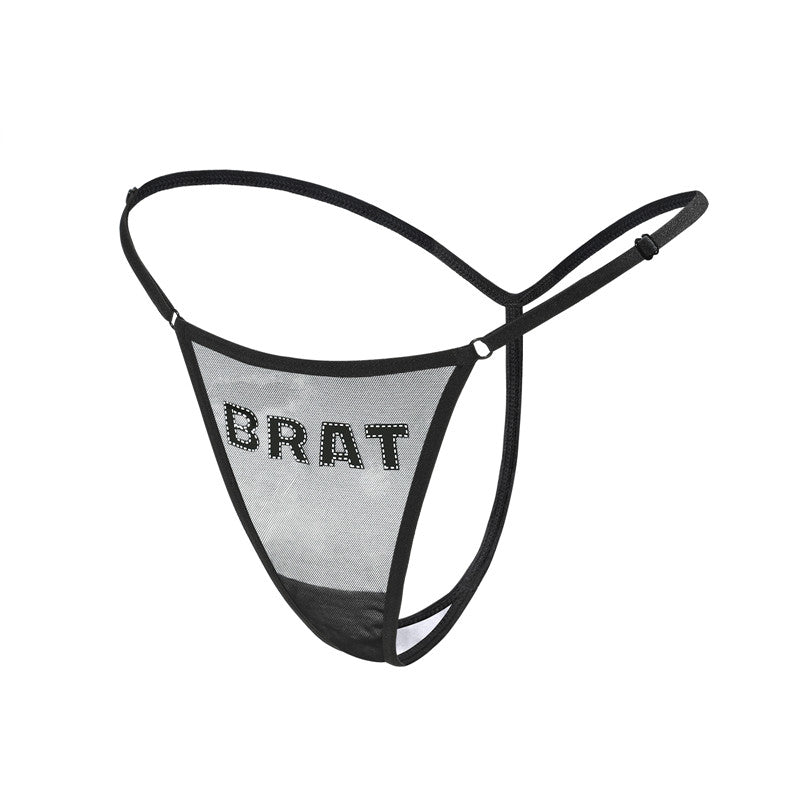 Littleforbig女子ランジェリー2点セット縞柄【ロマンチック】 黒 UT240