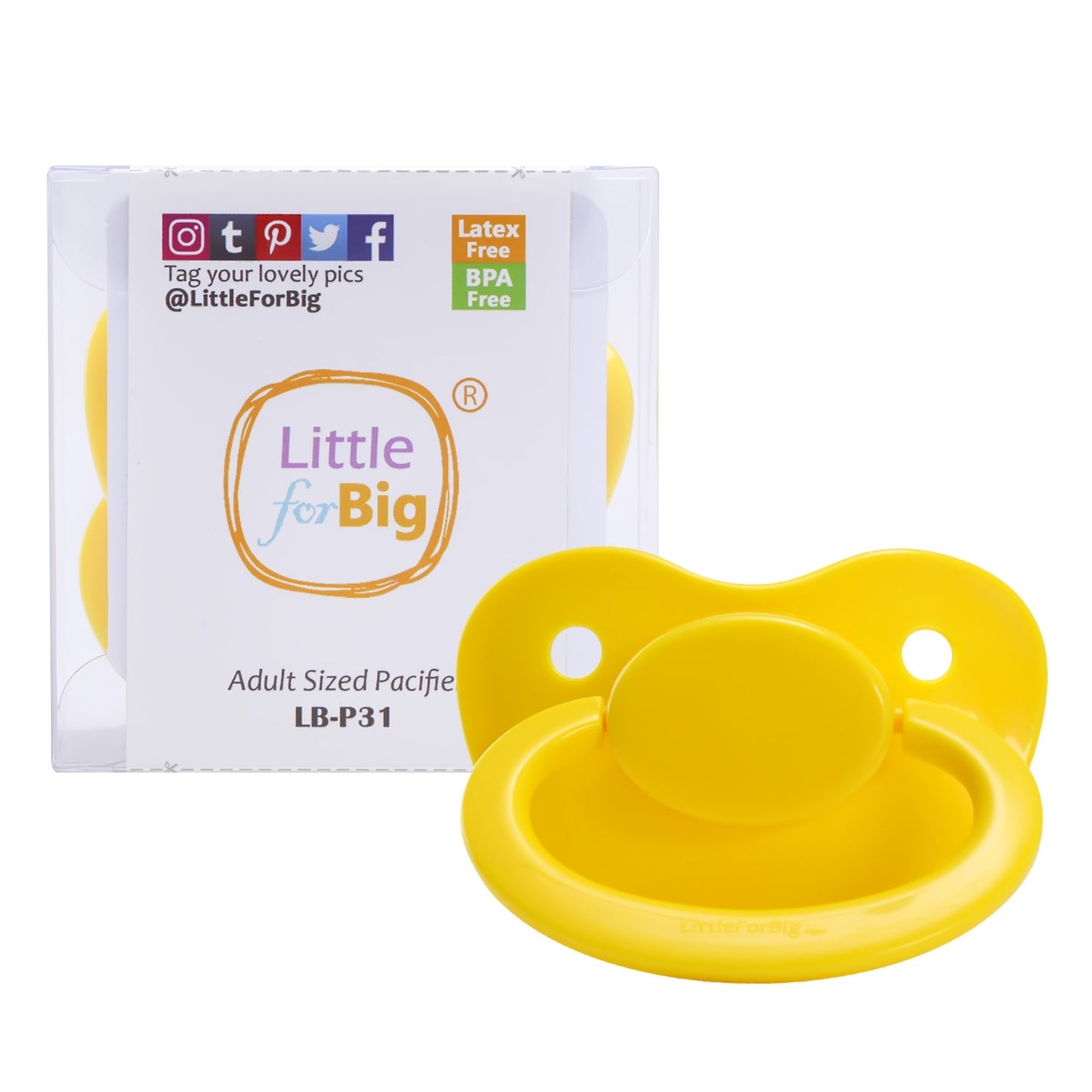 LittleForBig 大人用おしゃぶり P31-Yellow