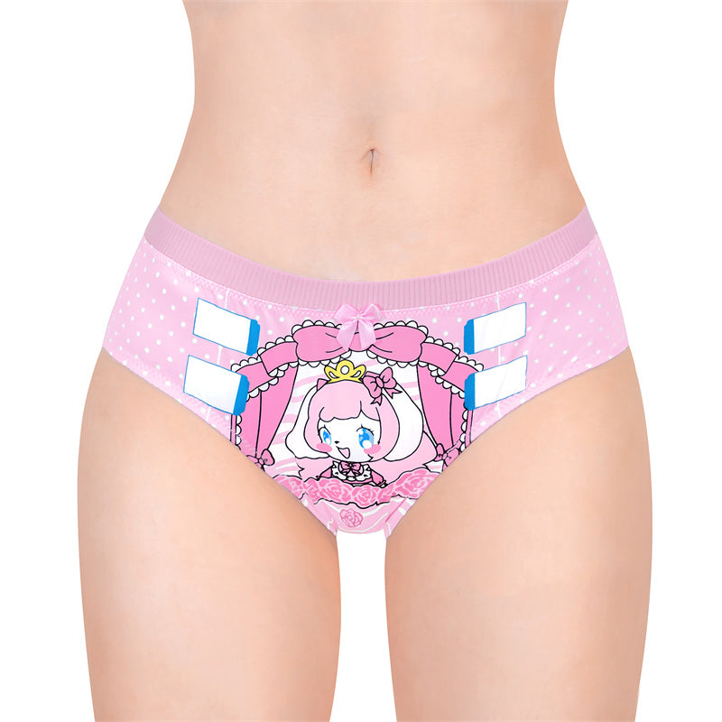 LittleForBigレディースシルキーパンティー【ピンキー美姫ちゃん】蝶結び 下着 快適フィット ピンク UP234P