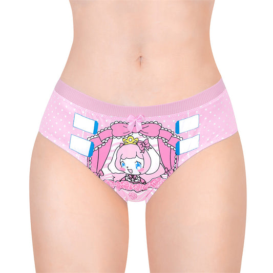 LittleForBigレディースシルキーパンティー【ピンキー美姫ちゃん】蝶結び 下着 快適フィット ピンク UP234P