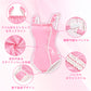 LittleForBig大人ロンパース キャミソール【お姫様風】光沢フェイクレザー フリル袖とネックライン バック3D白フリル2段 バックレストレーニングロンパース 調整可能なストラップ ピンク 1027P