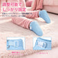 LittleForBig大人用ブーティー ハイハイ練習用 トレーニングブーティー ロック機能付き 室内用 凹凸付きインソール 調節式バックル Dリング付き コットン素材 ブーツ シューズ 柔らか 青 KS001B