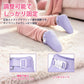 LittleForBig大人用ブーティー ハイハイ練習用 トレーニングブーティー ロック機能付き 室内用 凹凸付きインソール 調節式バックル Dリング付き コットン素材 ブーツ シューズ 柔らか 紫 KS001Z