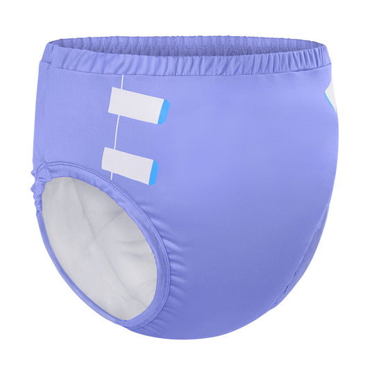 LittleForBig大人用シルキー単体で使えるトレーニングパンツ【無地】吸収・防漏・通気性 ストレッチウェストで快適 洗濯可 紫 DC309Z