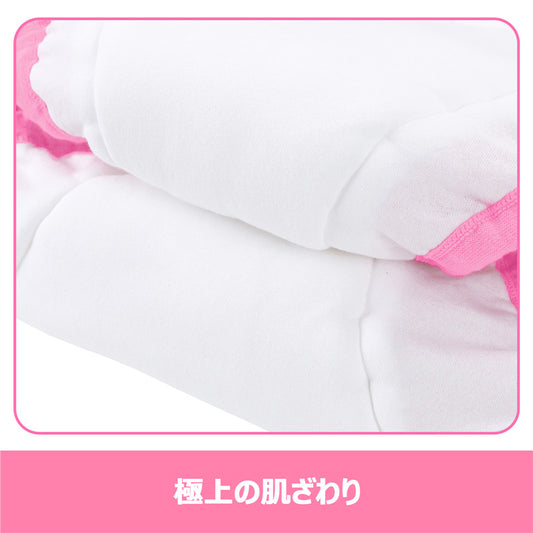 LittleForBig大人単体で使えるトレーニングパンツ キラキラ光る【お姫様スカート】バックに3層重ねレースフリル 大きなリボン飾り ストレッチウェスト 防水・漏れ防止 洗濯可 ピンク DC317P