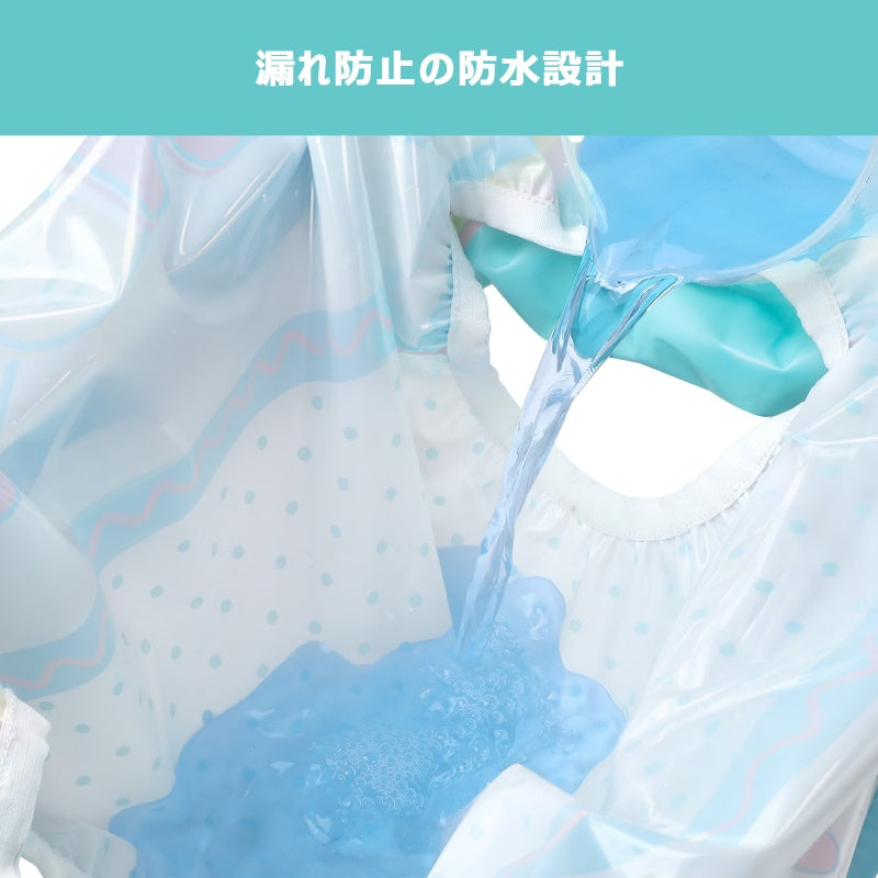 LittleForBig大人用プラスチックおむつカバー TPU製プルオン式パンツ【遊園地柄】漏れ防止 超ハイライズ 洗濯可能 通気性 繰り返し使える 防水 伸縮性ウエストバンド ストレッチ 緑 DC509V