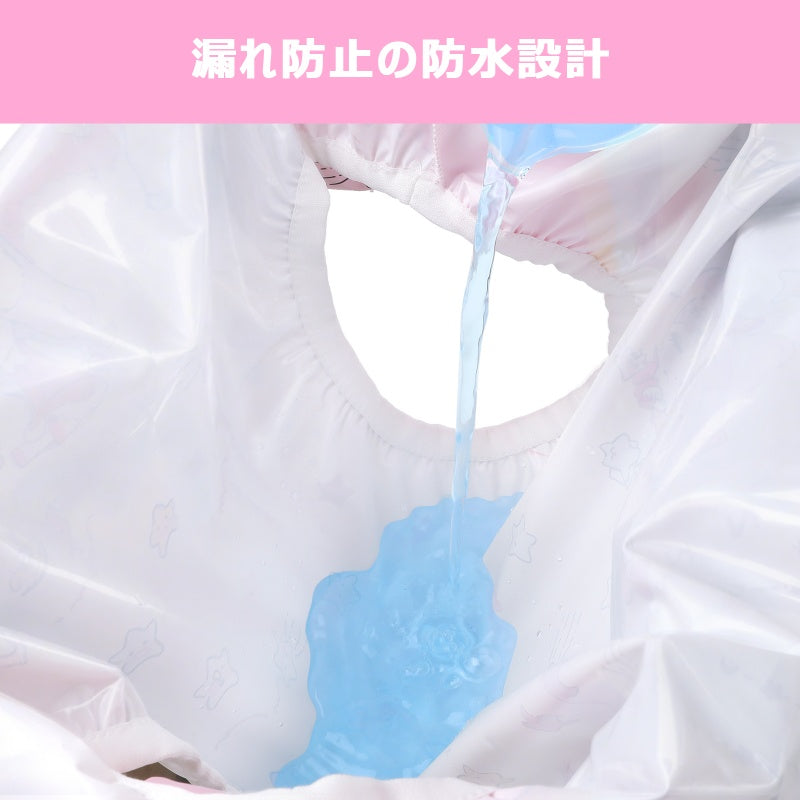 LittleForBig大人用プラスチックおむつカバー TPU製プルオン式パンツ【夢の国の小さな妖精たち】漏れ防止 超ハイライズ 通気性 洗濯可能 繰り返し使える 防水 伸縮性ウエストバンド ピンク DC510P