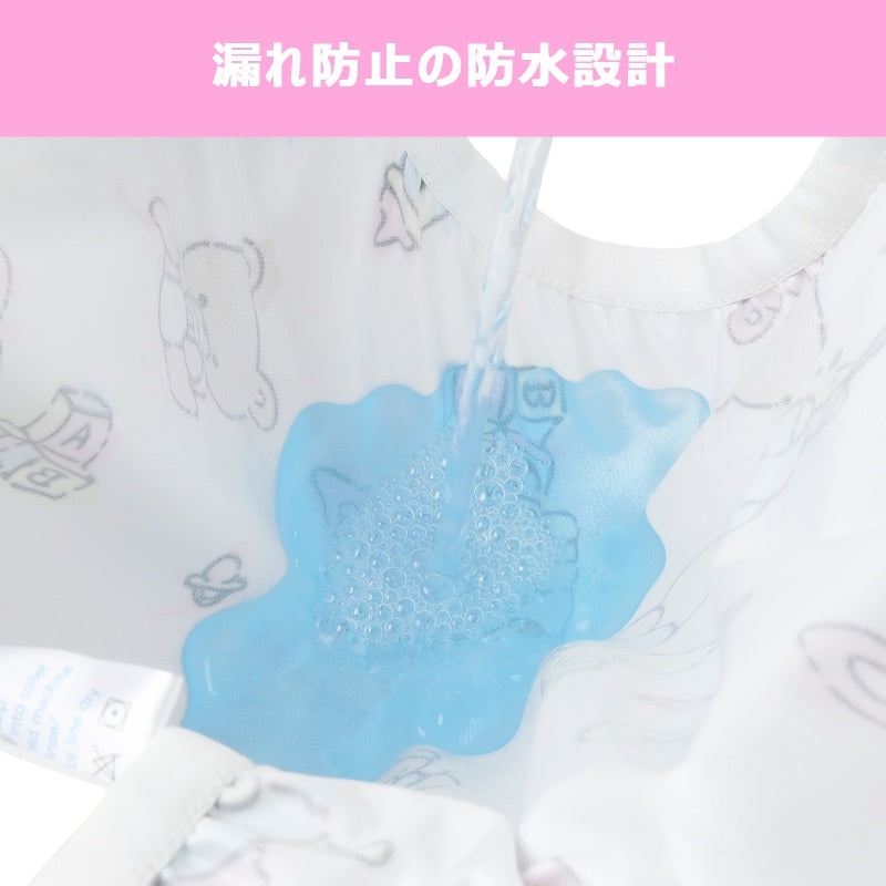 LittleForBig大人用布おむつカバー おむつパンツ【保育園】総柄 プルオンタイプ 防水PUL素材 ハイライズ 再利用可能 洗濯可 繰り返し使える 伸縮性ウエストバンド 漏れ防止 ストレッチ 防汚 白 DC602W