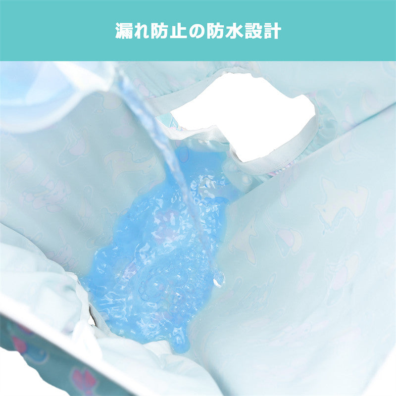LittleForBig大人用 PUL布製プルアップ式おむつカバー【遊園地】総柄 ストレッチウェストで快適 超ハイウエスト 防水・漏れ防止 洗濯可 緑 DC601V