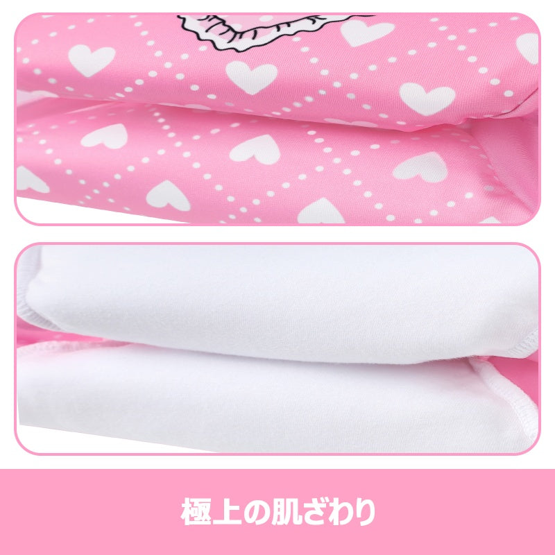 LittleForBig大人用単体で使えるトレーニングパンツ 大人用布おむつパンツ【照れくさいハート】飾り前立て ローレイス 吸収・防漏・通気性 シルキー素材 介護 洗濯可 ピンク DC333P