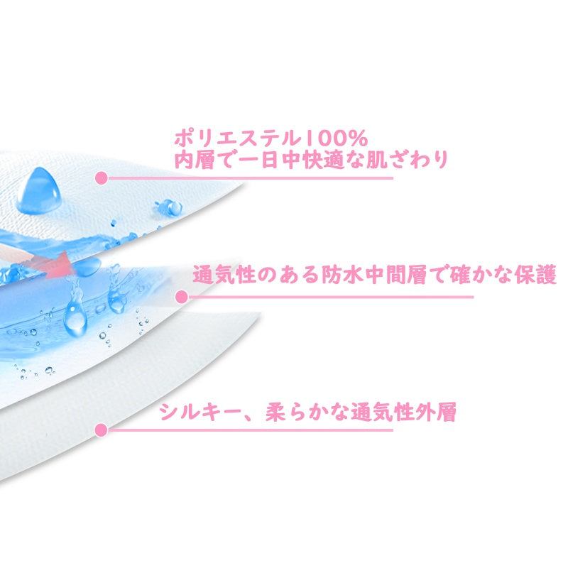 LittleForBig大人用シルキーおむつカバー 光沢サテン 布おむつパンツ レースアップ フリルと蝶結び飾り 調整可ウェスト 3層通気性・防水・漏れ防止 洗濯可 ピンク DC410P