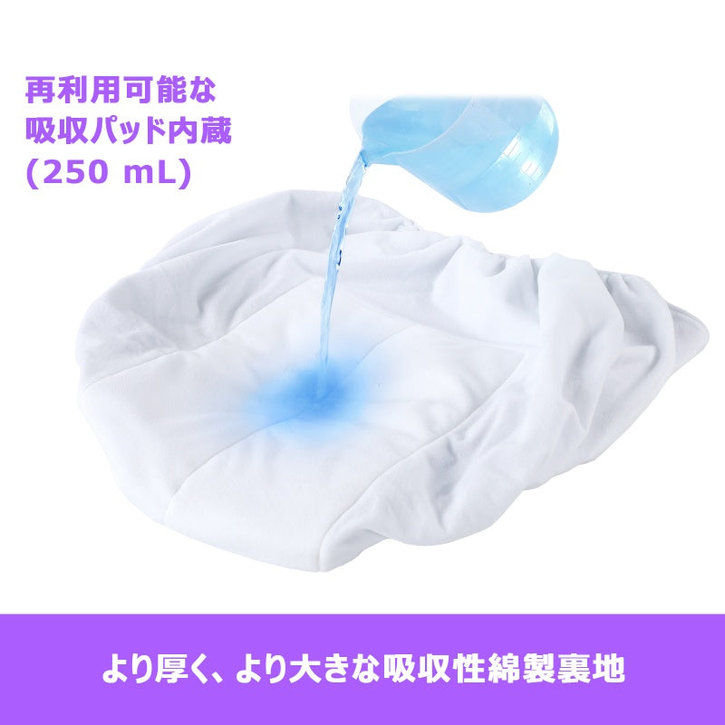 LittleForBig大人用TPU製プルオン式トレーニングパンツ 面ファスナー仕様【BRAT】総柄 ウエスト調節可能 250mL大容量吸収 厚手 大容量吸収コア ぴったりフィット 伸縮性ウエストバンドと裾 黒 DC344H