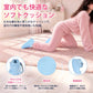 LittleForBig大人用ブーティー ハイハイ練習用 トレーニングブーティー ロック機能付き 室内用 凹凸付きインソール 調節式バックル Dリング付き コットン素材 ブーツ シューズ 柔らか 青 KS001B
