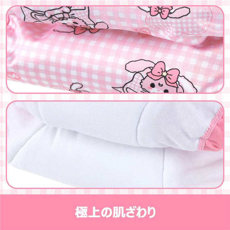 LittleForBig大人用シルキー単体で使えるトレーニングパンツ【うさぎとリボン】格子縞 吸収・防漏・通気性 ストレッチウェストで快適 洗濯可 ピンク DC319P