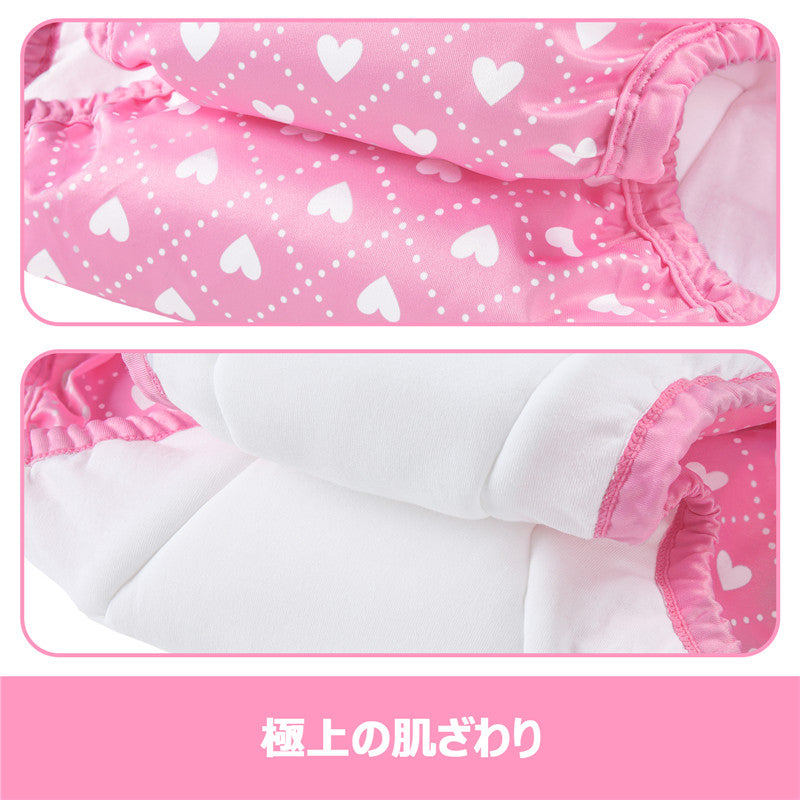 LittleForBig大人用シルキー単体で使えるトレーニングパンツ 大人用布おむつパンツ【照れくさいシシー】吸収・防漏・通気性 シルキー素材 介護 洗濯可 ピンク MDC328P