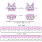 LittleForBig大人用シルキーブラレット2点セット【ベラちゃんコウモリ総柄】 プルオン式 ストレッチ Yバック Tシャツ風ブラ ボーイショーツ ウエストゴム コットン製クロッチ 通気性 伸縮性 紫 UT290Z