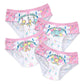 LittleForBigレディース パンティー4点セット【サーカス】ライオン・象・キリン柄 蝶結び シルキー下着 快適フィット ピンク UP229-S401