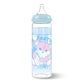 LittleForBig大人用哺乳びん【テディパンツ】防塵蓋付き 大容量450mL 引き換え可能なシリコーンニップル 大人向けグラス哺乳瓶 ブルー BTL06