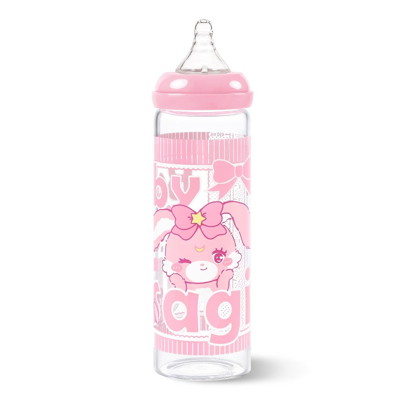 うさぎベビーちゃん♡哺乳瓶うさぎ LittleForBig大人用哺乳びん【うさぎちゃん】防塵蓋付き 大容量450mL