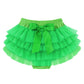 LittleForBigメンズ綿パンティー ふわふわペチコート【バレリーナチュチュスカート風】4層メッシュチュチュ リボン付き ブリーフ 緑 MUP525V