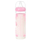 LittleForBig大人用哺乳びん【うさぎちゃん】防塵蓋付き 大容量450mL 引き換え可能なシリコーンニップル 大人向けグラス哺乳瓶 ピンク BTL08