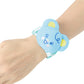 LittleForBig大人 手首ラトル【ベアちゃん】遊園地のテーマ ベル付き 伸縮性リストバンド ぬいぐるみ ストライプ柄調節可能な面ファスナー リストラトル ブルー WR003B