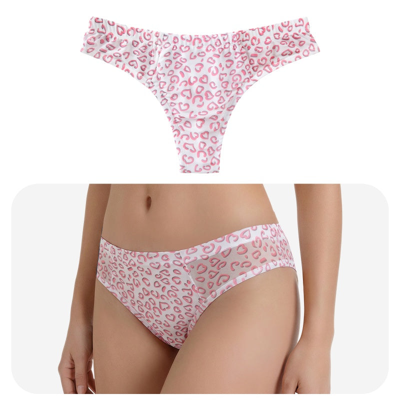 LittleForBigメンズ Tバックパンティー タッキングギャフ ブラジリアンチーキー【浮き立つハート柄】 下着 シェイプブリーフ スムース柔軟メッシュ ピンク MUP530-C05