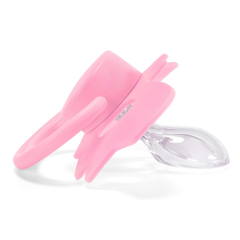 LittleForBigおしゃぶり 第2代【ハロウィン風コウモリちゃん】防塵カバー付 カスタマイズ可能 コウモリ型シールド ローズ P90-Rosy