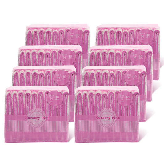 LittleForBig大人用おむつ ABDL/介護【哺乳瓶柄】ピンク 80枚 D02P