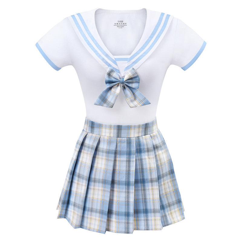 LittleForBig 大人用ロンパース セーラー服【魔法少女】格子縞スカートセット LB-1014